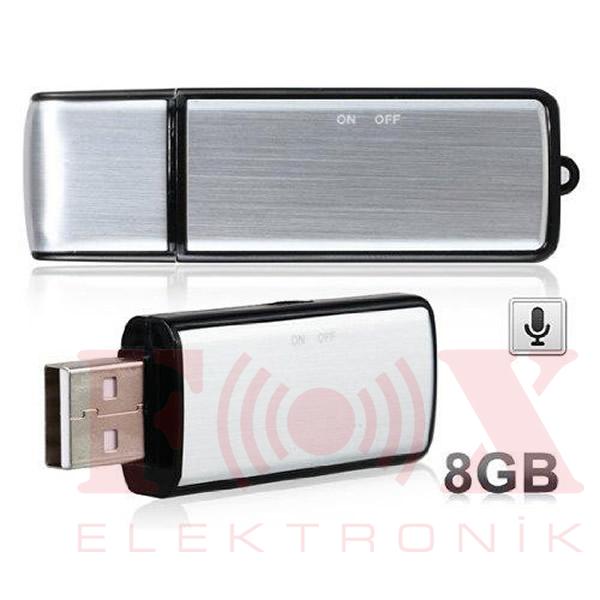 USB BELLEK SES KAYIT CİHAZI 8 GB